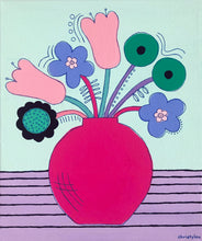 Load image into Gallery viewer, "Flowers in Pink Vase"