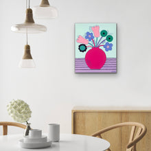 Load image into Gallery viewer, "Flowers in Pink Vase"