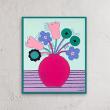 Load image into Gallery viewer, "Flowers in Pink Vase"
